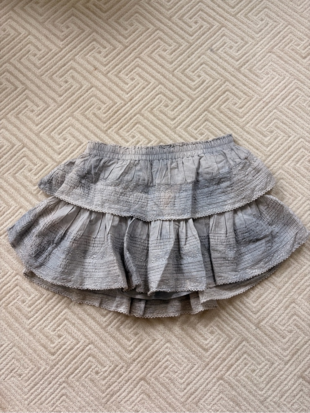 LoveShackFancy Ruffle Mini Skirt - Picture 2 of 4